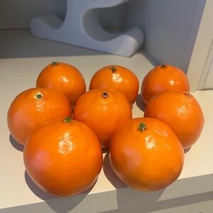 Fake Orange Artificial Fruits Model Lifelike Tangerine Home House Decor 8 Total